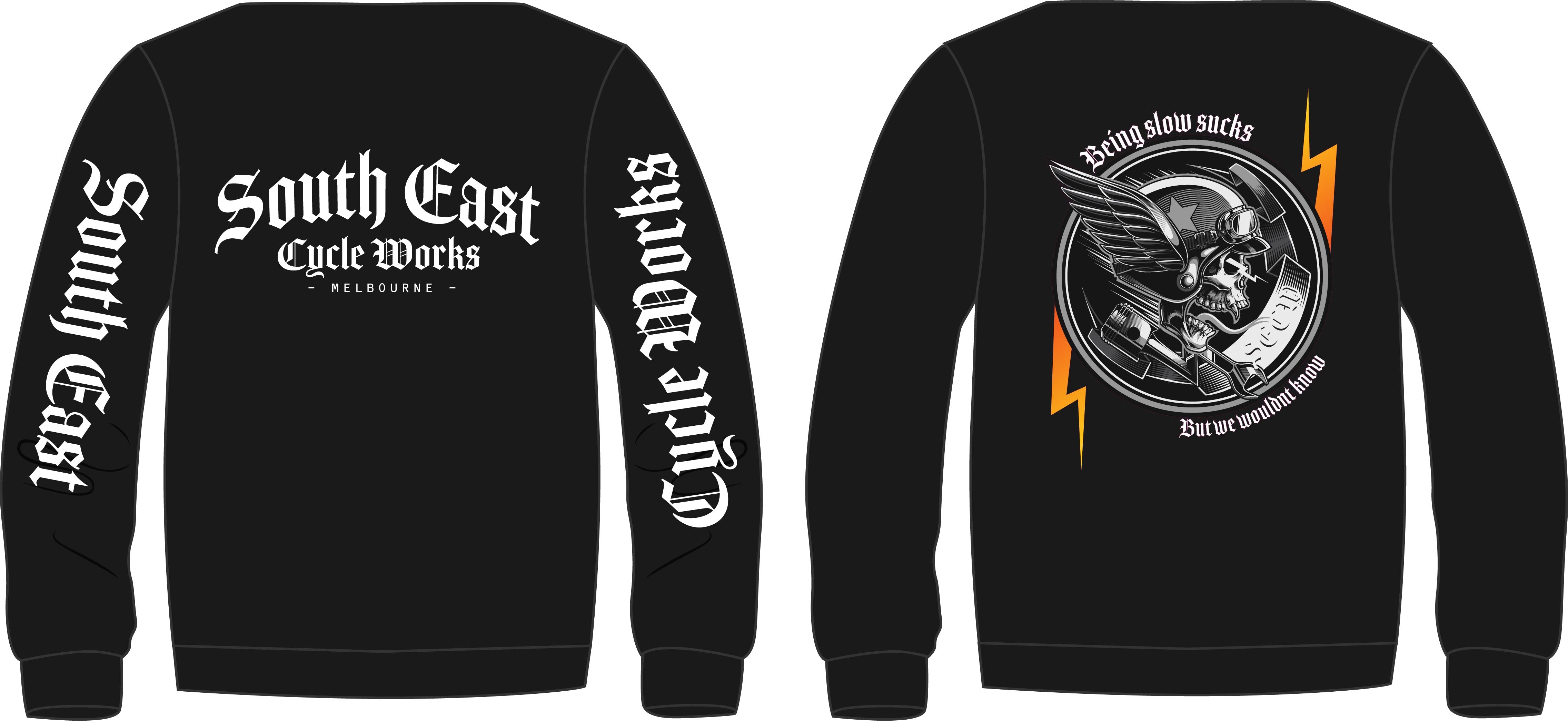 Slow Sucks Crew Neck – South East Cycle Works